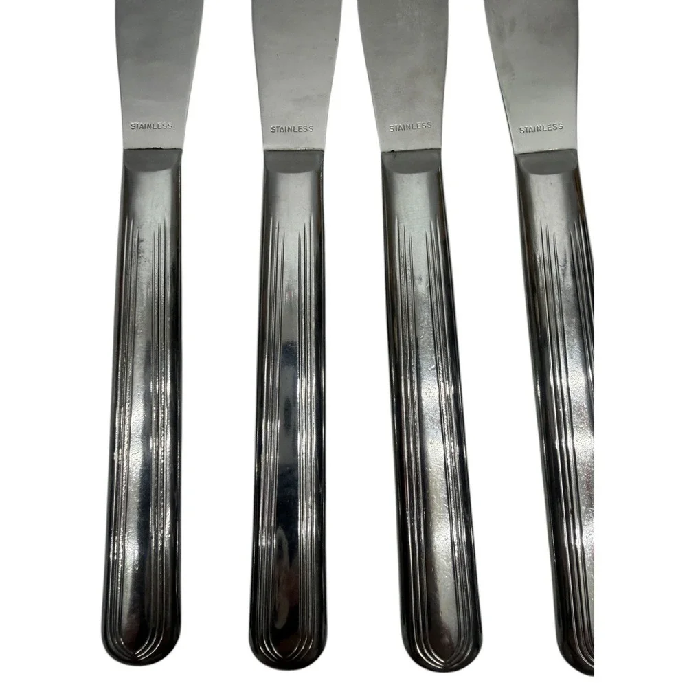 SILCO Stainless Steel Flatware‎ Set 21 Pc Forks Knives Spoons Commercial Grade